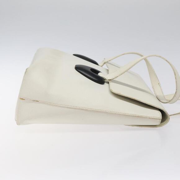 GUCCI Tote Bag Leather White Silver - Picture 4 of 12